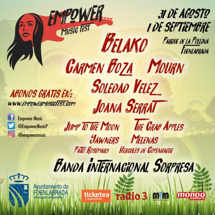 Cartel Empower Music Fest 2018 para redes y medios
