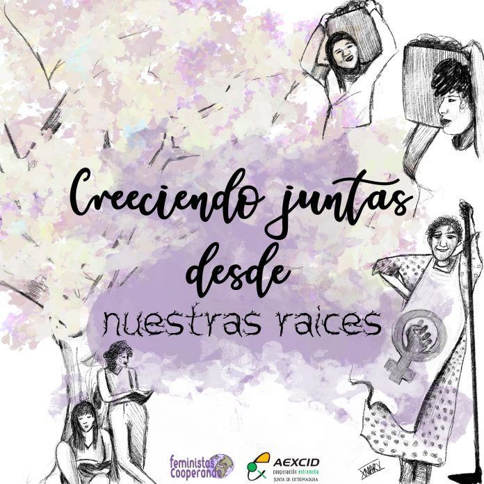 Cartel Creciendo juntas desde nuestras raíces