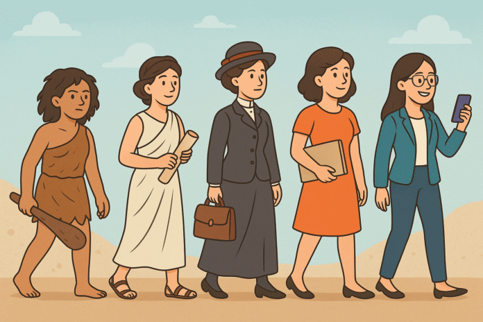 Evolución femenina a través del tiempo